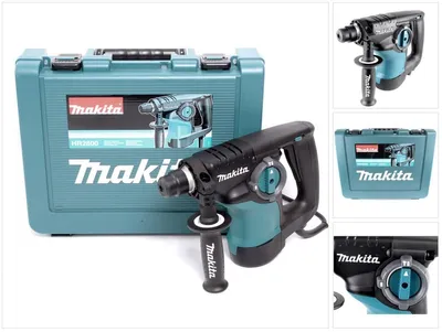 Image de Makita HR 2800 SDS PLUS Marteau combiné, alimentation secteur, 800 watts, vitesse variable, rotation droite/gauche