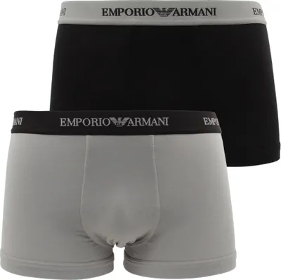 Produktbild von Emporio Armani 2 Pack Boxershorts Boxer/grau schwarz S