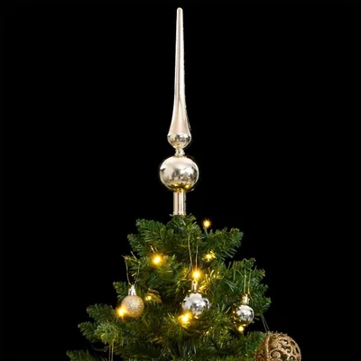 Produktbild von vidaXL Künstlicher Weihnachtsbaum Klappbar 150 LEDs & Kugeln 150 cm