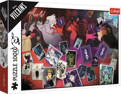 Produktbild von TREFL Puzzle Disney-Bösewichte: Nur gute Karten 1000 Stück