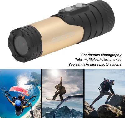 Productafbeelding van HD 1080P Fiets-/Motorhelmcamera met WiFi, trillingscompensatie en waterdichtheid. Sportcamera H68A