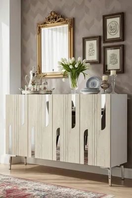 Obrázok produktu pre Skye Decor, kvalitná konzolová zostava (3-dielna) v dekóre saphírový dub, 120 cm | 100% melamín