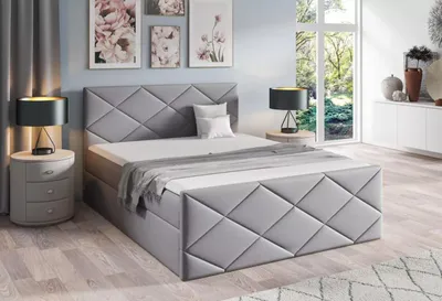 Obrázok produktu pre Posteľ s matracom a roštom HALKA - 120x220, šedá 2 + topper