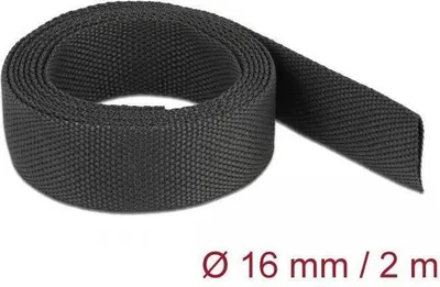 Productafbeelding van DELOCK krimpkous, 2 meter x 16 mm, krimpverhouding 2:1, zwart, krimpkous, zwart, polyolefine, 2 meter, 1 stuk, 2:1