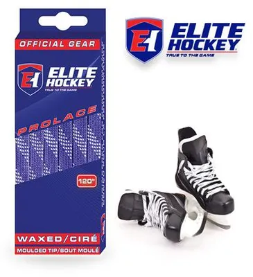 Image de Lacets cirés Elite violet/blanc à embouts moulés, 96"/244 cm