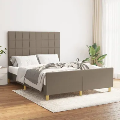 Produktbild von "2026 Promotion" Bettgestell moderne - ohne Matratze - Taupe 140x200 cm - Stoff - Polsterbett CC6205