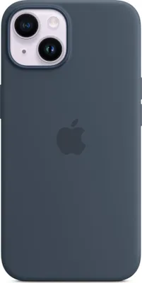 Produktbild von Apple iPhone 14 Silikon Case mit MagSafe Sturmblau iPhone 14