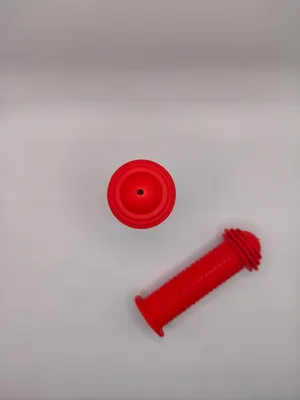 Produktbild von Romet GP-71 Kinder Fahrradgriffe Rot mit Fransen