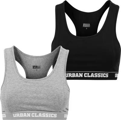 Image de Urban Classics TB1490 | Ladies Logo Bra XS à XL - Couleur : Black - Taille : M