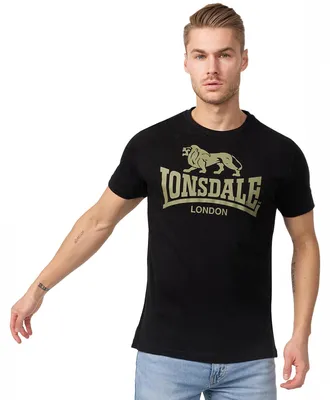 Immagine prodotto di Maglietta uomo regular fit LOGO Black/Olive XXXL Lonsdale