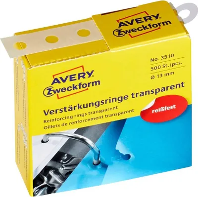 Obrázok produktu pre Avery 3510, montážny pliešok, Priehľadná, Polypropylene, 13 mm