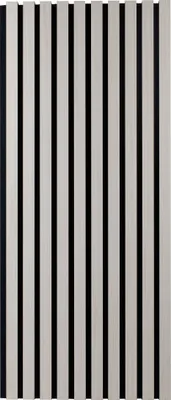 Produktbild von PROVISTON Akustik 3D Wandpaneele 605 x 1200 x 21 mm Furnierte MDF Holzlamellen in der Farbe Eiche hell Filz-Untergrund als Trägermaterial