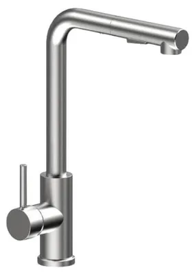 Produktbild von Küchenarmatur modern Edelstahl mit Brause