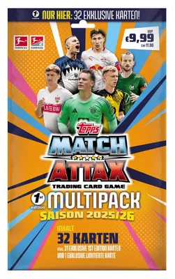 Produktbild von Topps Match Attax Bundesliga - 2025/2026 - Trading Cards - 1st Edition Multipack