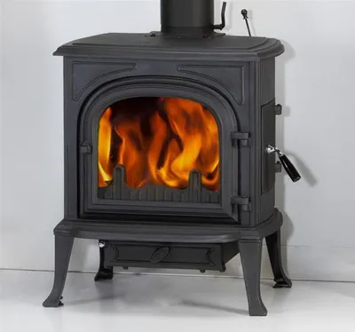 Image de Poêle à bois Globe-fire Orion indépendant de l'air ambiant, fonte noire, 7 kW