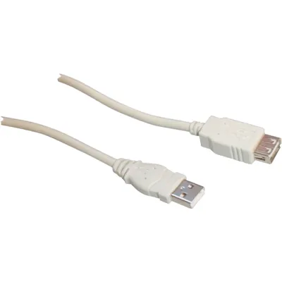 Zdjęcie produktu dla Schwaiger CK1502 531, 2 m, USB A, USB A, USB 2.0, Męska/Żeńska, Szary