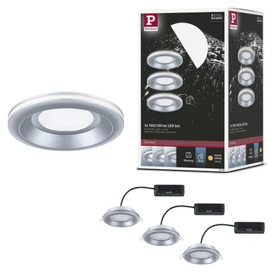 Image de Paulmann LED à encastrer Sormus, set de 3 lampes