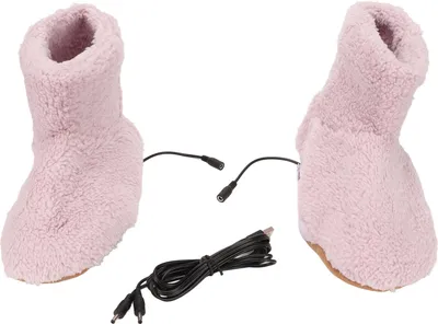 Produktbild von Beheizbare Fußwärmer mit USB-Ladefunktion – weiche, entspannende elektrische Plüsch-Wärmeschuhe für kalte Wintertage