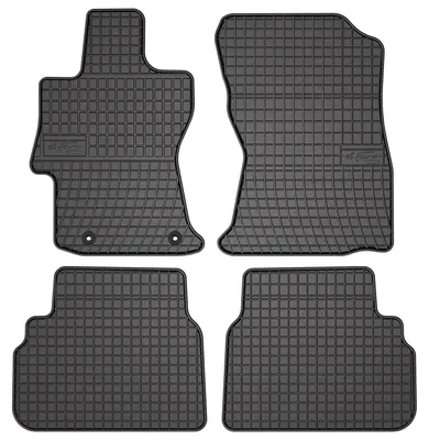 Immagine prodotto di Tappetini auto in gomma adatto per Subaru Impreza V (2016-2023, hatchback, station wagon) neri, set 4 pz, con fissaggi