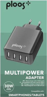 Image de Ploos - Multipower Adapter 4Usb 30W