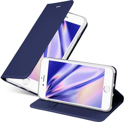 Produktbild von Cadorabo Handyhülle für Apple iPhone 7 PLUS / 7S PLUS / 8 PLUS Schutz Hülle in Blau Cover Etui Book Case Booklet