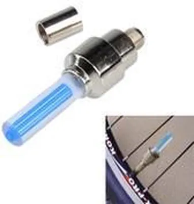 Immagine prodotto di CHPN - Illuminazione per biciclette - Luci per raggi - Illuminazione per ruote - 2 luci a LED per raggi - per bambini - Set di illuminazione per ruote di bicicletta - Blu
