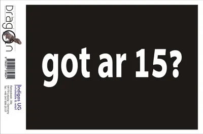 Produktbild von Aufkleber / Autoaufkleber - JDM / Die cut / Auto / OEM - Got ar 15 210x60mm schwarz - Heckscheibe / Heckscheibenaufkleber