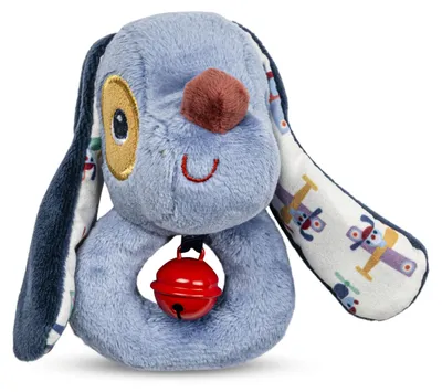 Produktbild von Lilliputiens – Baby-Rassel mit Ringen ab Geburt – Jules der Hund – Blaues sensor