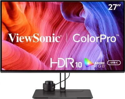 Zdjęcie produktu dla Viewsonic VP Series VP2786-4K, 68,6 cm (27"), 3840 x 2160 px, 4K Ultra HD, LCD, 5 ms, Czarny