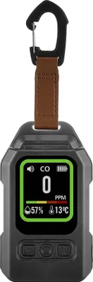 Image de INF Détecteur de Monoxyde de Carbone Portable: CO Mètre Magnétique, LED, Température/Humidité Le noir