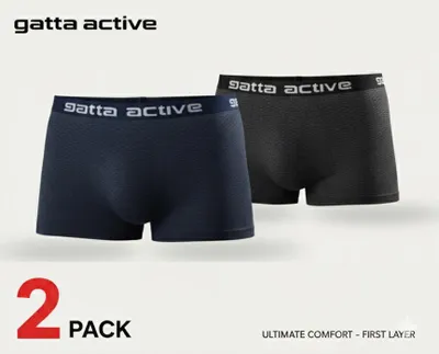 Produktbild von Gatta Active, Sport Boxershorts Herren, Sport Unterhosen Männer, 2er Set, S