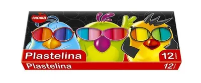 Obrázek produktu pro Mona Plastelina, 12 Intensywnych Kolorów