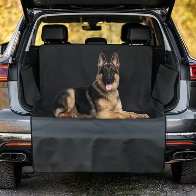 Immagine prodotto di Coperta per cani per il sedile posteriore \ coperta da auto per cani, impermeabile, antiscivolo, con cintura di sicurezza, per auto