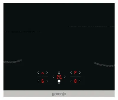 Produktbild von Gorenje GI6421BX Induktions-Kochfeld, Schwarz, Integriert, 59.5 cm, Zonen-Induktionskochfeld, Glaskeramik, 4 Zone(n)