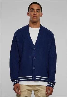 Immagine prodotto di Cardigan Urban Classics Sporty Boxy da uomo blu spazio - XL