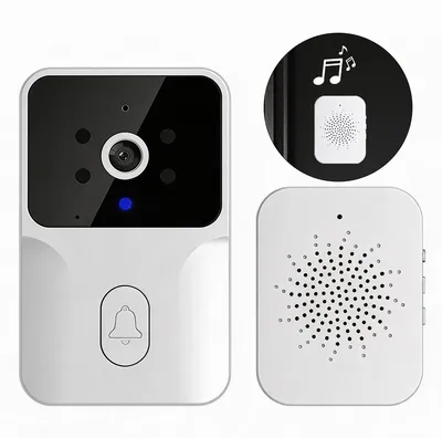 Produktbild von Kabellose Videotürklingel mit Kamera, 1080P Nachtsicht und App Steuerung, einfache Nutzung im Alltag