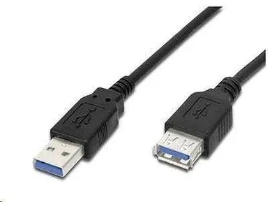 Produktbild von PremiumCord KU3PAA3BK, 3 m, USB A, USB A, USB 3.2 Gen 1 (3.1 Gen 1), 5 Gbit/s, Schwarz