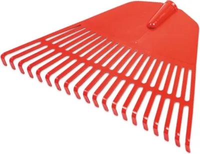 Produktbild von Laubrechen Gartenrechen Gartenharke Rechen Harke Kunststoff 0876 460 x 290mm 20-Zähne
