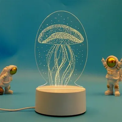 Obrázek produktu pro LED noční lampička s 7barevným střídáním barev, lampička do ložnice