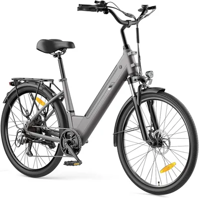 Produktbild von Touroll J2 ST E-Bike mit Tiefeinstieg – 45 Nm Drehmoment, 100 km Reichweite, 250 W, Shimano 7-Gang, LED