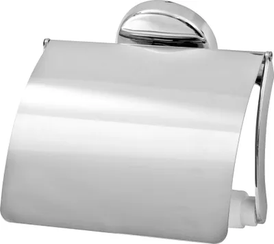 Produktbild von Fackelmann Toilettenpapierhalter VISION, verchromter Klopapierhalter (Farbe: Silber)