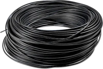 Produktbild von Kabel | 1-Adrig | H05V-K | 1x0,75mm² | Schwarz | 100m Rolle