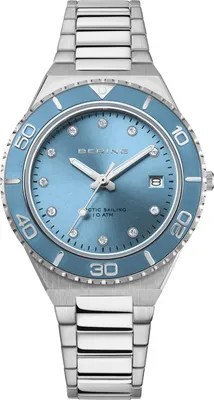 A product shot of a watch on a white background.