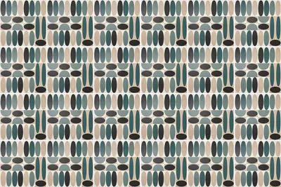 Produktbild von Fliesenaufkleber 15x15 cm – 24 Stück – Selbstklebend – Wasserfest – Pflegeleicht – Hitzebeständig – Für Küche & Bad – Geometrie ovaler Formen