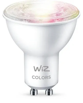 Zdjęcie produktu dla WiZ Reflektor punktowy 50 W PAR16 GU10 x2, Inteligentne żarówki, Wi-Fi/Bluetooth, Biały, Wi-Fi 4 (802.11n), 802.11b, 802.11g, LED, GU10