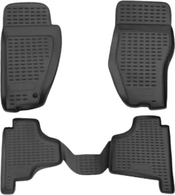 Zdjęcie produktu dla 2007-2012 Dodge Nitro dywaniki podłogowe TPE czarne 4 szt