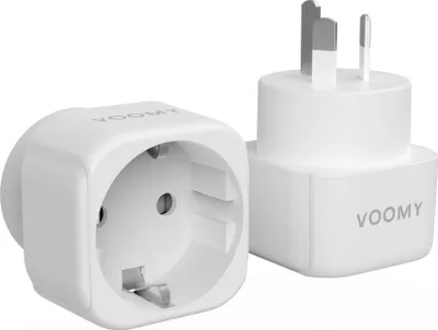 Produktbild von VOOMY Reiseadapter Typ I – Für Australien, China, Neuseeland & Argentinien – 2er Set – Weiß