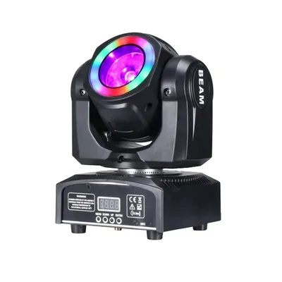 Zdjęcie produktu dla Ruchome światło sceniczne LED, wiązka 60W, RGB 3w1 Halo, 1 światło 60W BEAM, wtyczka EU