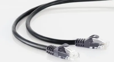 Obrázok produktu pre S/CONN sieťový kábel s maximálnou konektivitou - prepojovací kábel RJ45 U/UTP s káblom Cat.7 raw čierny 10 m (08-35075)