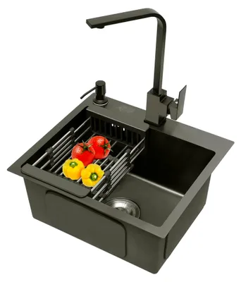 Produktbild von Höhenverstellbarer Rollhocker 50,5–65 cm Sitzhöhe Drehhocker 360° drehbar Bürohocker bis 120 kg mit Rollen Schwarz